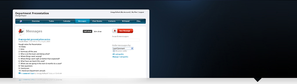 Clutterpad Messages